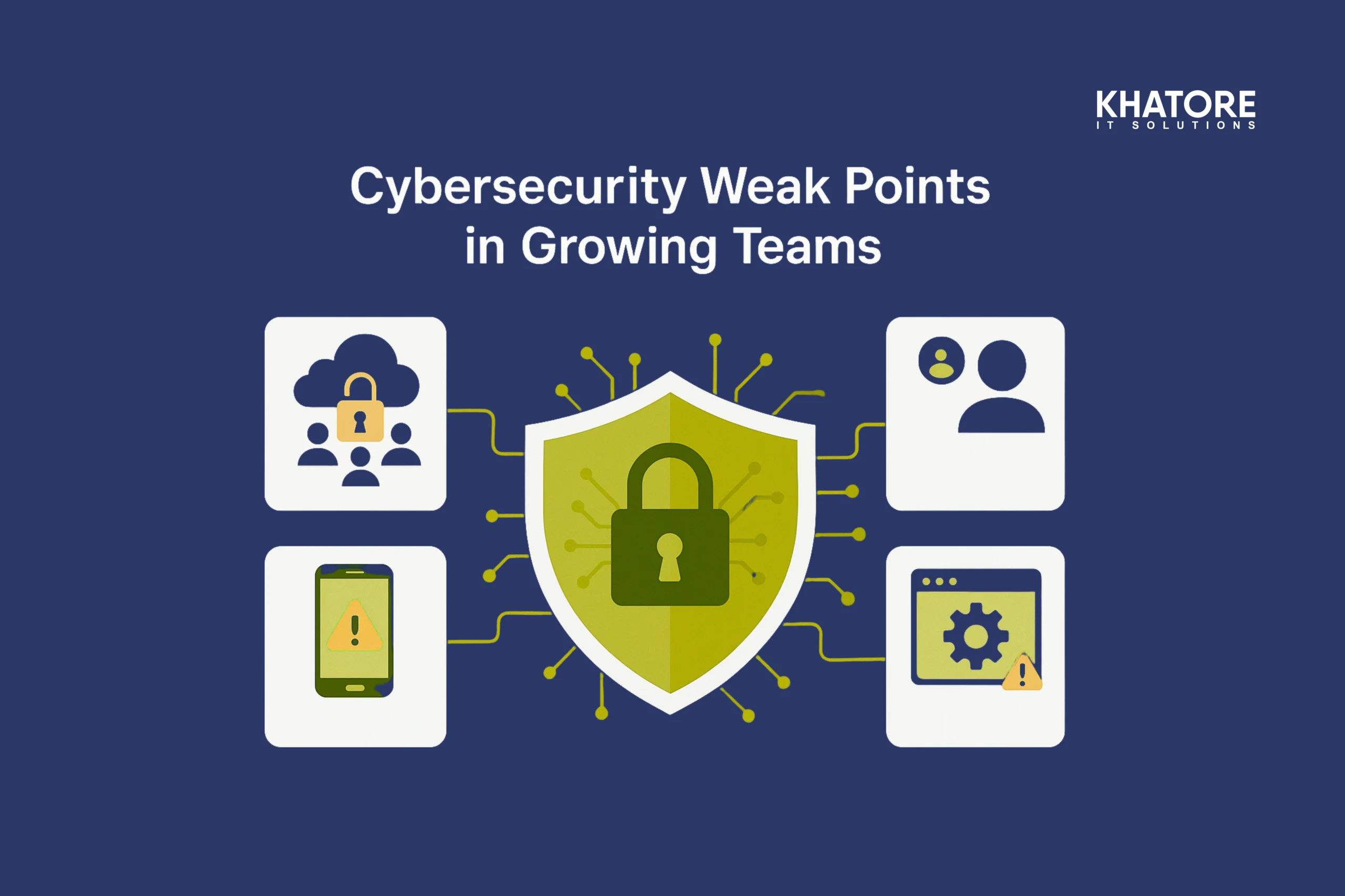 Top 5 Cybersecurity Weak Points in Growing Teams | Khatore IT Solutions